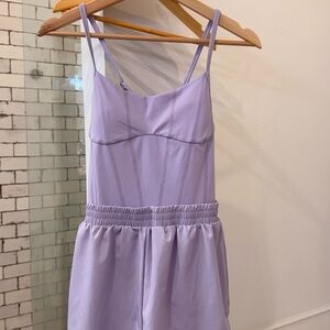 PINK Victoria's Secret Light Purple workout romper